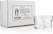 Load image into Gallery viewer, “Cocktail Americano” Italian Crystal Rocks Glass, 2-Piece Set (Gift Box Collection)