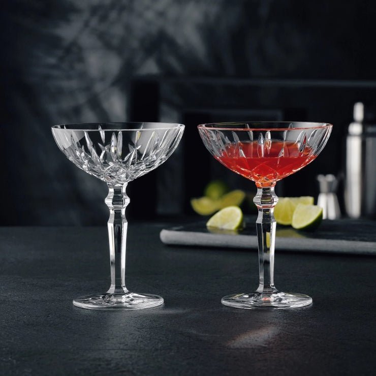 At Chez Paree 1933 “Chicago Nightclub” Cocktail Coupe Glass, Vintage - Inspired 2 - Piece Set (Gift Box Collection) - HISTORY COMPANY