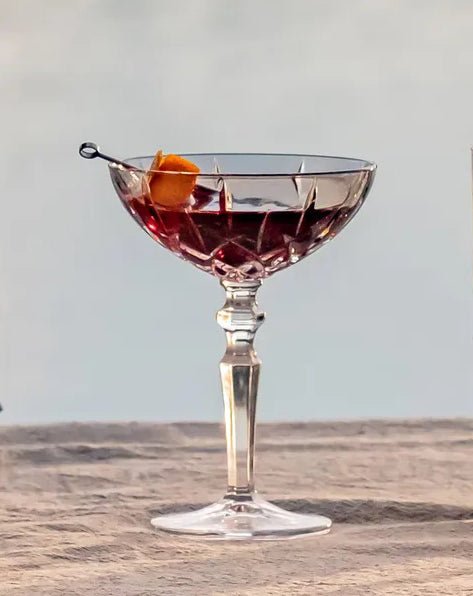 At Chez Paree 1933 “Chicago Nightclub” Cocktail Coupe Glass, Vintage - Inspired 2 - Piece Set (Gift Box Collection) - HISTORY COMPANY