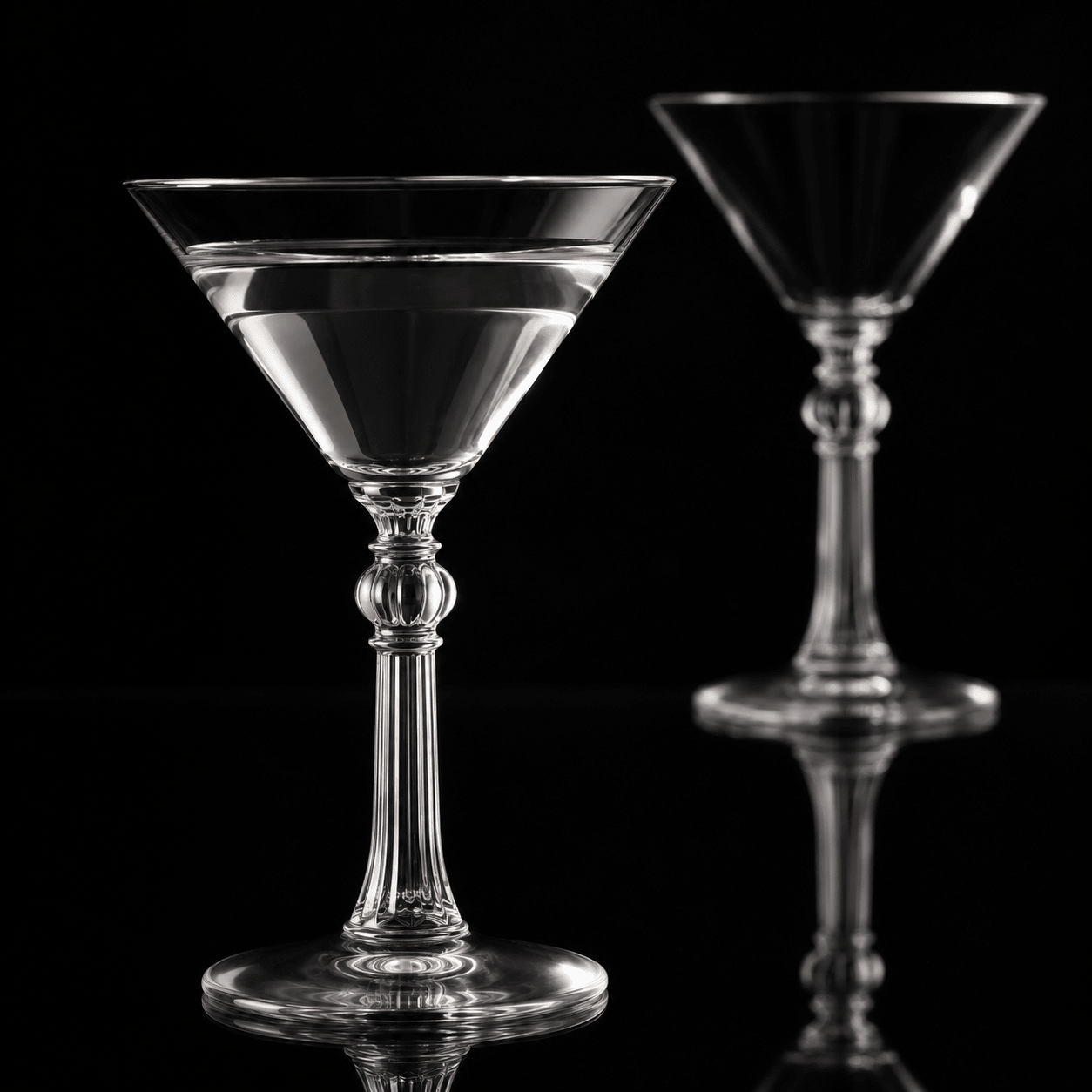 “Charles Butterworth” 1937 Hollywood Martini Glass, 2 - Piece Set (Gift Box Collection) - HISTORY COMPANY