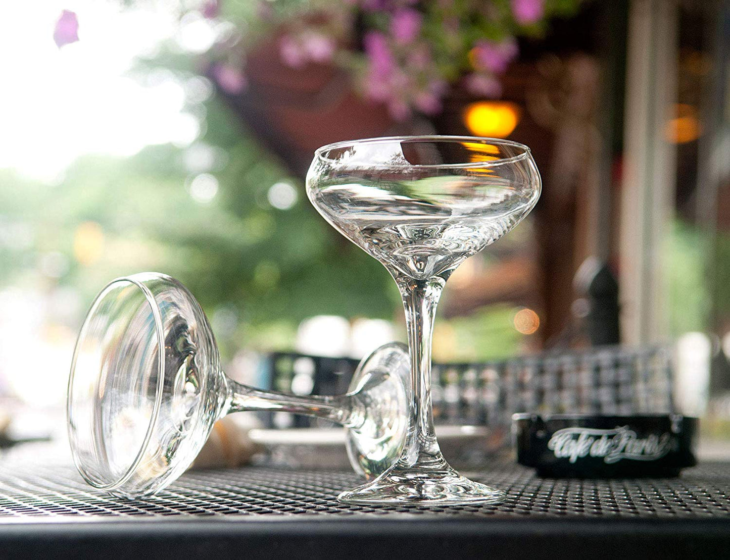 HISTORY COMPANY - Elegant 'Great Gatsby' Coupe Glasses, a 2-piece set crafted for vintage-inspired cocktail celebrations.