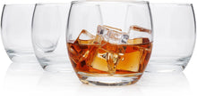 Load image into Gallery viewer, Original 1950s-Era “Roly Poly” Suburban Home Bar Whiskey Glass, 4.-Piece Set