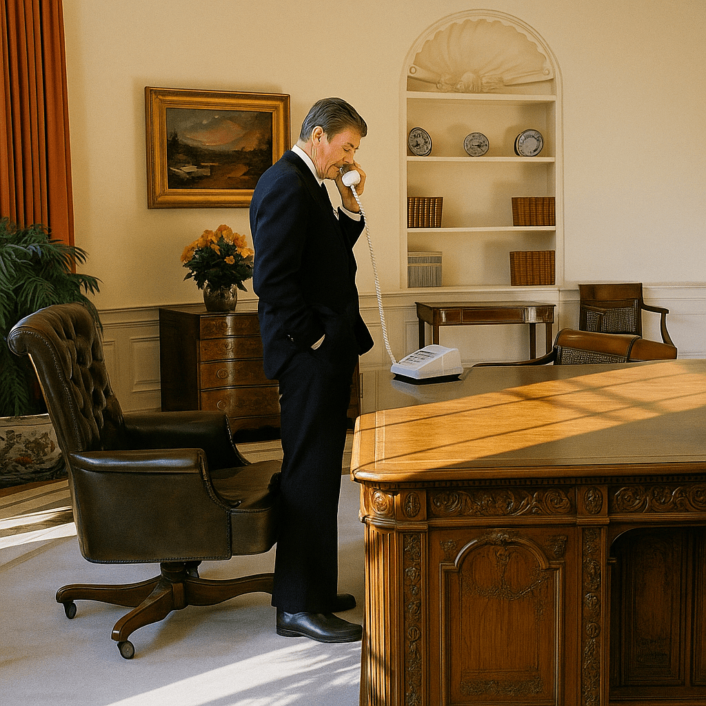 Ronald Reagan Oval Office Chair - HISTORY COMPANY