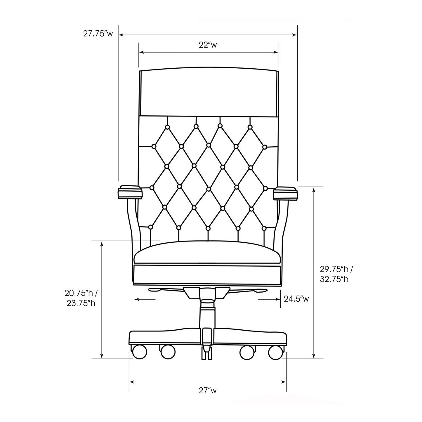 The Esquire Signature Executive Chair - HISTORY COMPANY