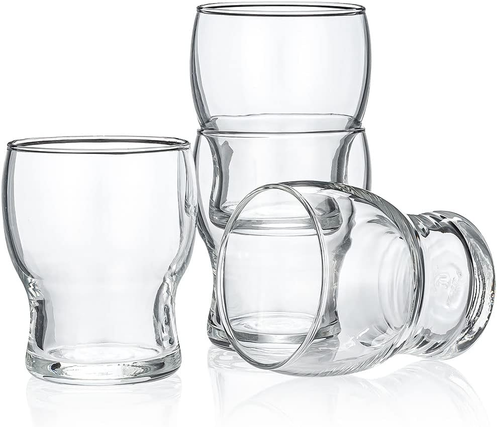 HISTORY COMPANY - The 'Stackable Tasters' Glass Set, a 4-piece collection blending function and elegance for refined tastings.