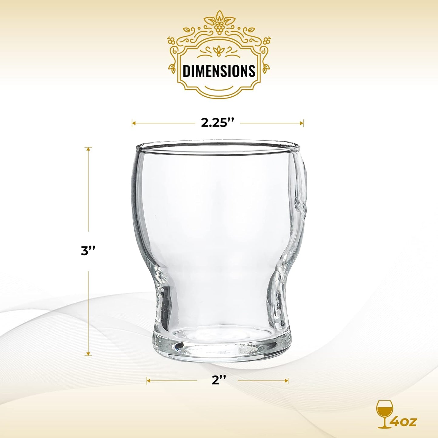 HISTORY COMPANY - Inspired by expert tasting, this 4-piece 'Stackable Tasters' Glass Set is perfect for spirits and cocktails.