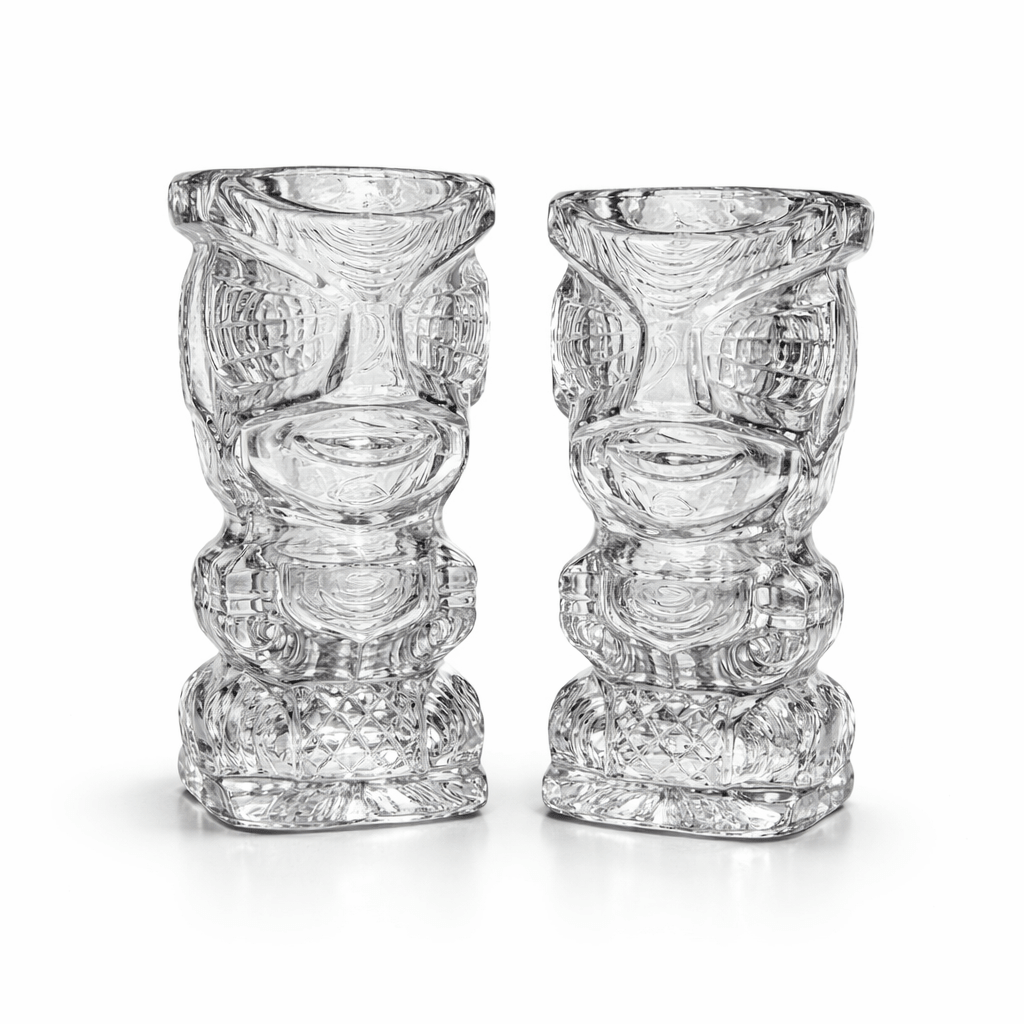 The "Tiki Bar" Tropical Cocktail Glass, Exotic 2 - Piece Set (Gift Box Collection) - HISTORY COMPANY
