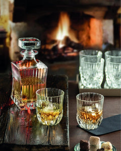 Luxury Crystal Double Rocks Glass, 2-Piece Set, Crafted in the Tuscany Region of Italy