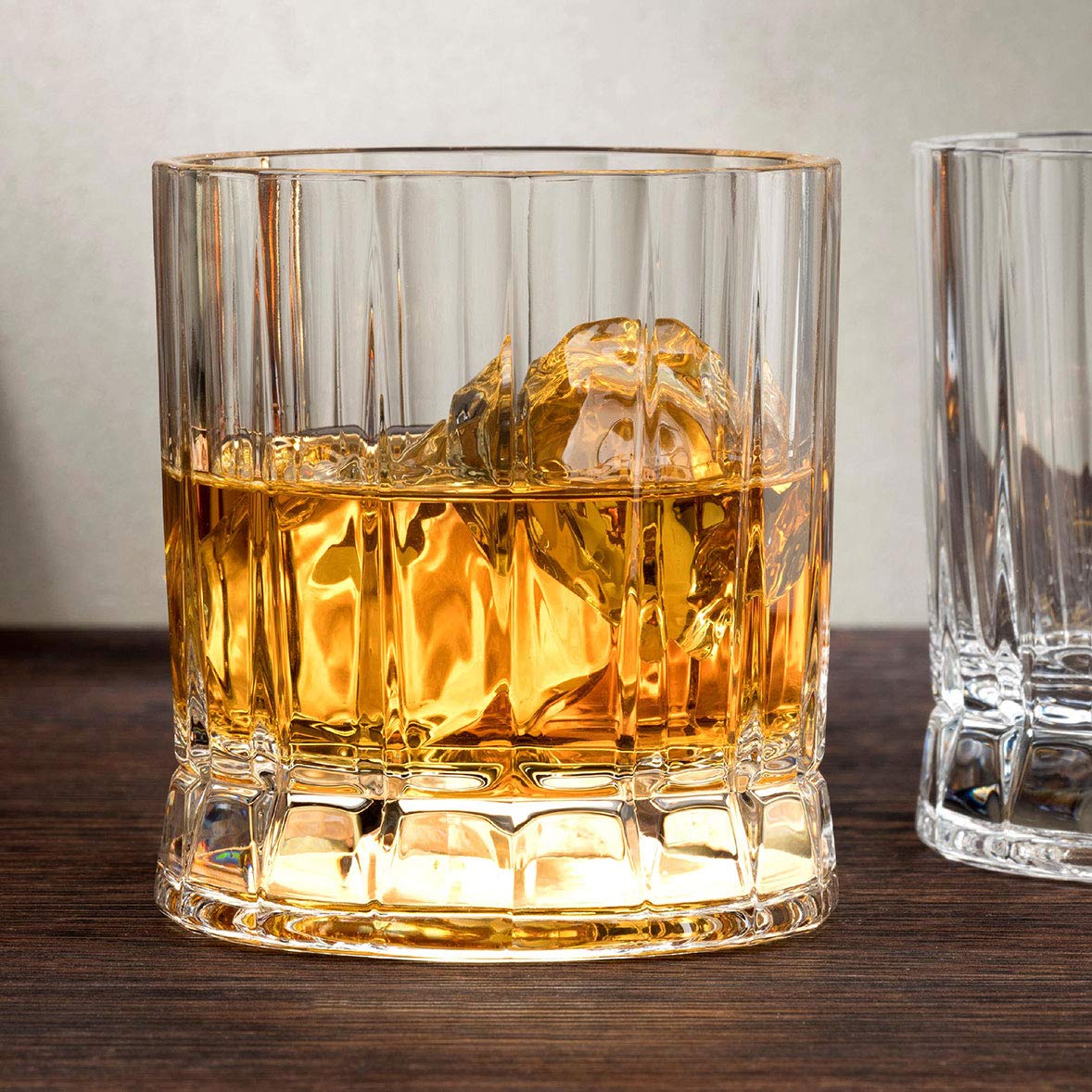 History Company Harry Truman “Kentucky Bourbon” Gentleman’s Crystal Whiskey Glass, 2-Piece Set (Gift Box Collection)