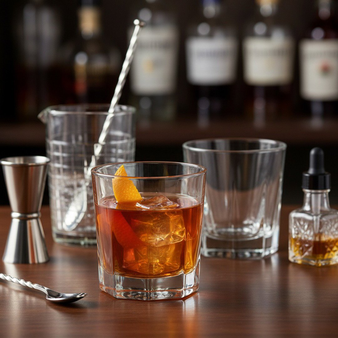 1927 Paris “Boulevardier” Double Rocks Glass, 2 - Piece Set (Gift Box Collection) - HISTORY COMPANY