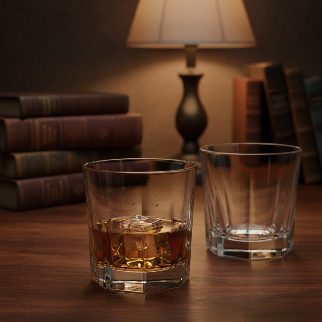 1927 Paris “Boulevardier” Double Rocks Glass, 2 - Piece Set (Gift Box Collection) - HISTORY COMPANY