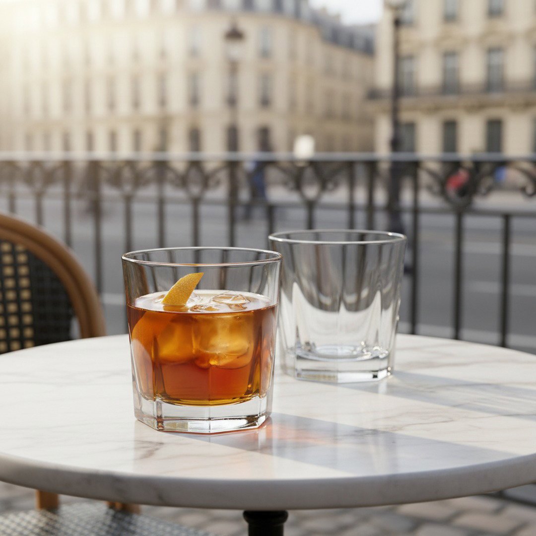 1927 Paris “Boulevardier” Double Rocks Glass, 2 - Piece Set (Gift Box Collection) - HISTORY COMPANY