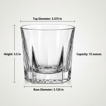 1927 Paris “Boulevardier” Double Rocks Glass, 2 - Piece Set (Gift Box Collection) - HISTORY COMPANY