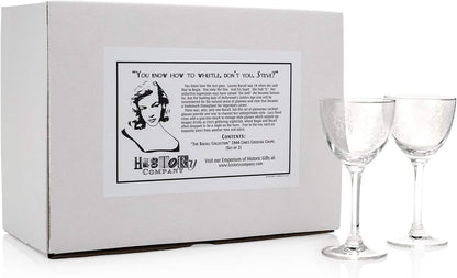 1944 Bacall Cocktail Coupette - "Inspired by Ciro’s Nightclub" 2 - Piece Set (Gift Box Collection) - HISTORY COMPANY