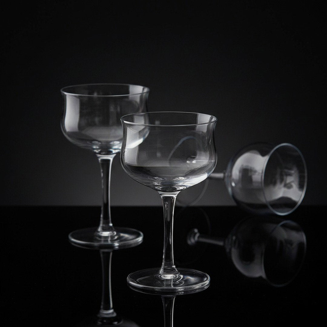 "20th Century Limited" 1938 Club Car Coupe Cocktail Glass, 2 - Piece Set (Gift Box Collection) - HISTORY COMPANY