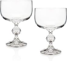 Load image into Gallery viewer, “City of Paris” Crystal Champagne Cocktail Coupe Glass 2-Piece Set (Gift Box Collection)