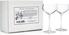 Load image into Gallery viewer, HISTORY COMPANY “Chasen’s of Hollywood” Celebrity Cocktail Coupe Glass 2-Piece Set, Crafted in Fine Crystal