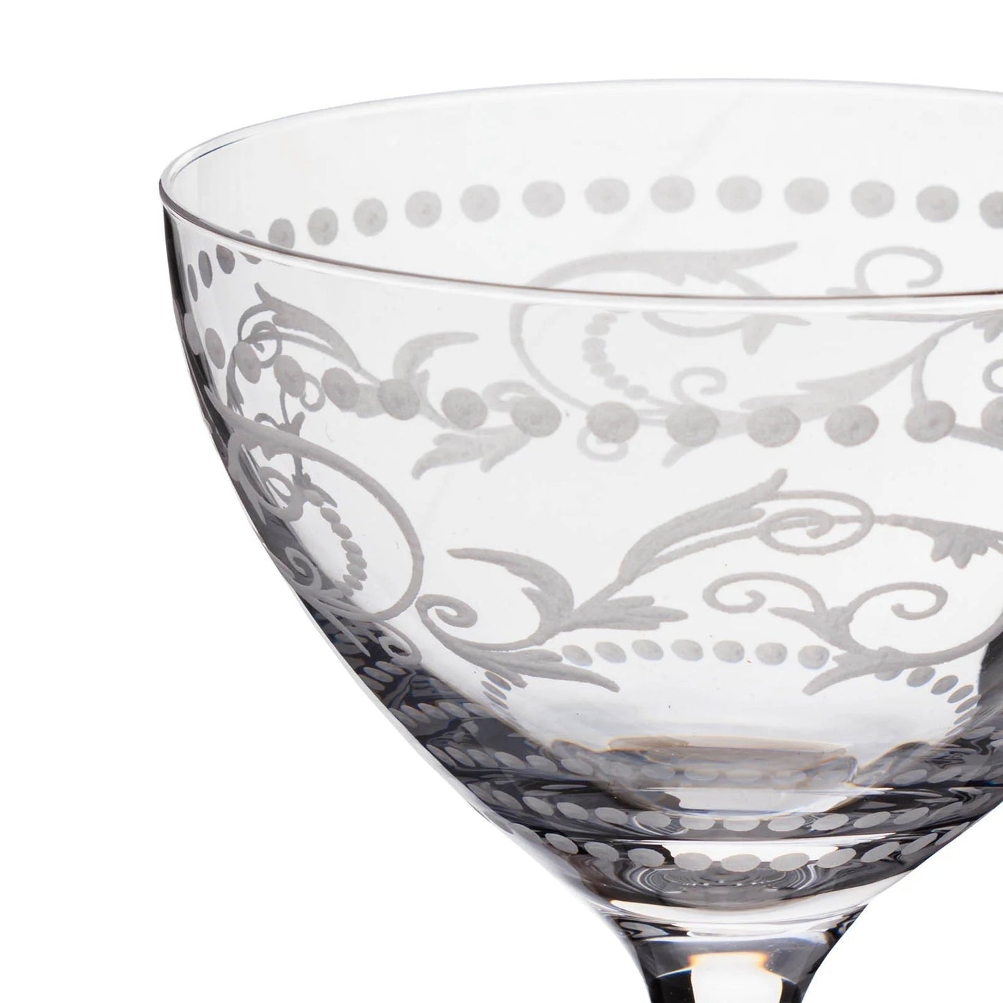A Cole Porter “Opening Night” Crystal Champagne Cocktail Coupe, 2 - Piece Set (Gift Box Collection) - HISTORY COMPANY