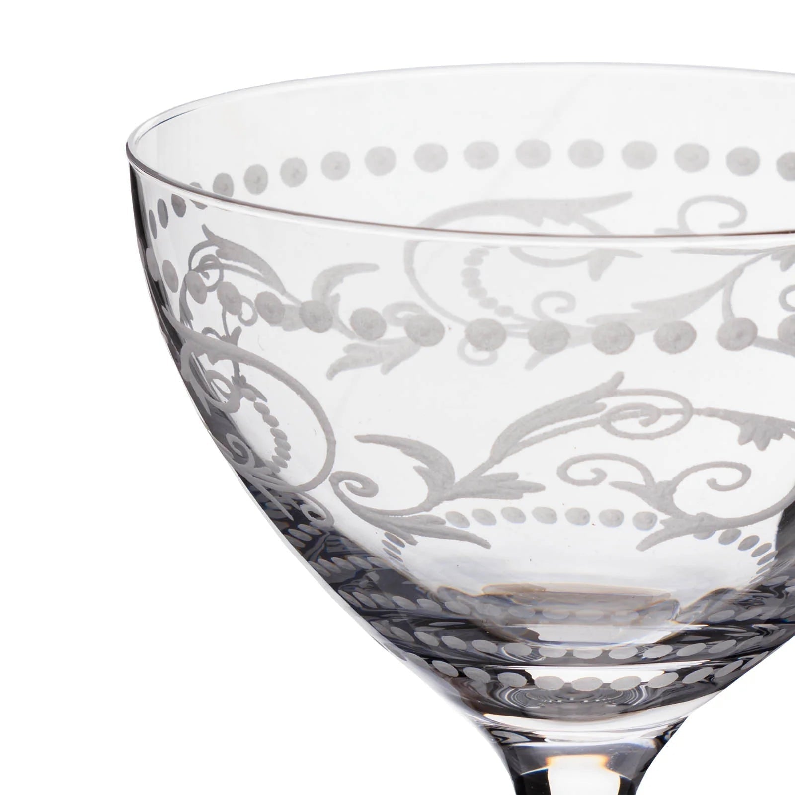 A Cole Porter “Opening Night” Crystal Champagne Cocktail Coupe, 2 - Piece Set (Gift Box Collection) - HISTORY COMPANY