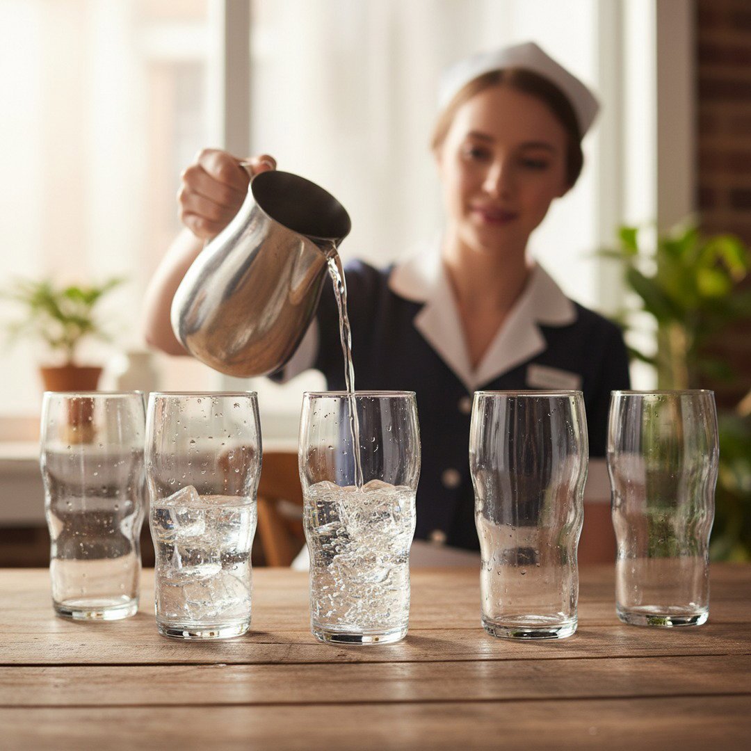 Authentic 1950s New Jersey Diner Water Glasses – Set of 4 Retro Tumblers (Gift Box Collection) - HISTORY COMPANY