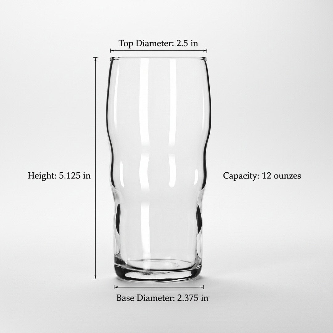Authentic 1950s New Jersey Diner Water Glasses – Set of 4 Retro Tumblers (Gift Box Collection) - HISTORY COMPANY