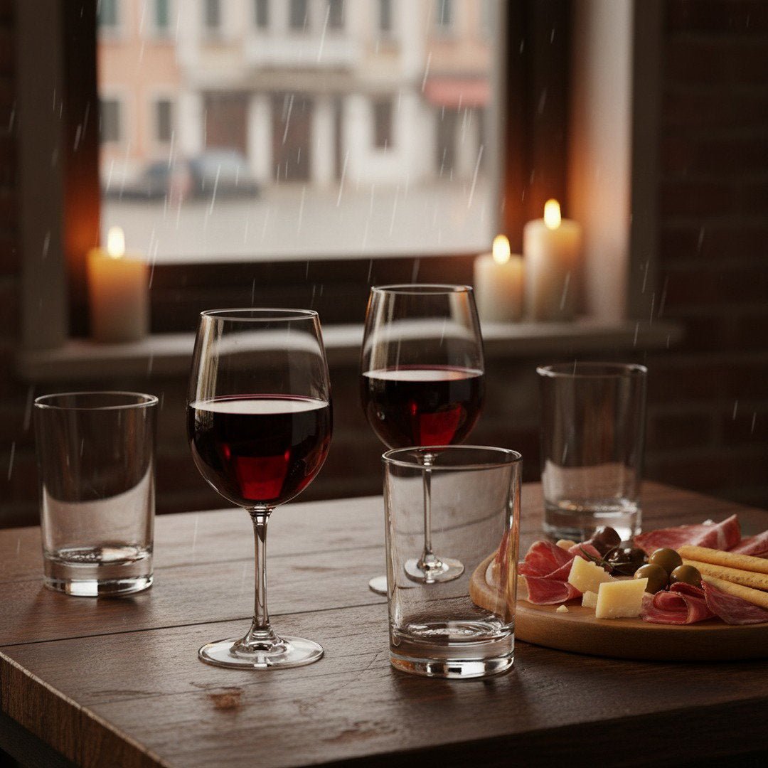 Bàcaro di Veneto "Piccolo - Size" Italian Stemless Wine Glass, 4 - Piece Set (Gift Box Collection) - HISTORY COMPANY