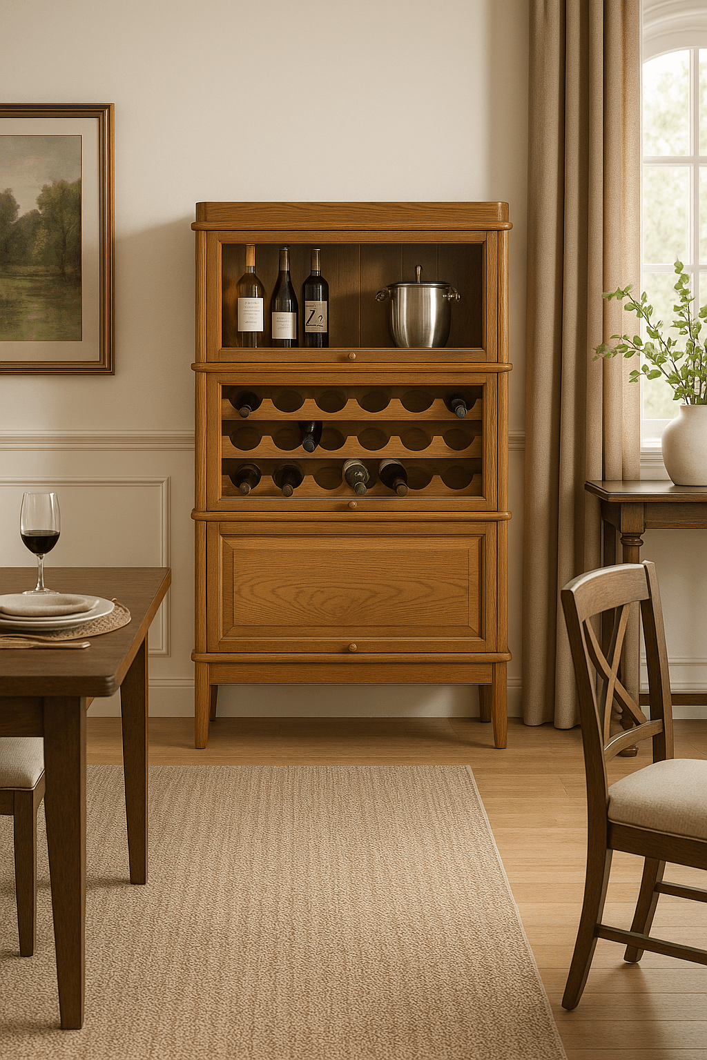 Barrister’s Wine Cabinet – Complete with Storage for Liquor and Barware. - HISTORY COMPANY