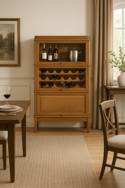 Barrister’s Wine Cabinet – Complete with Storage for Liquor and Barware. - HISTORY COMPANY