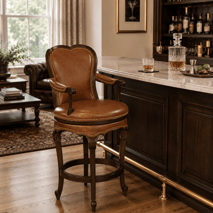Brasserie Swivel Bar Stool. - HISTORY COMPANY