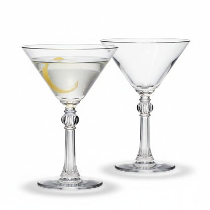 “Charles Butterworth” 1937 Hollywood Martini Glass, 2 - Piece Set (Gift Box Collection) - HISTORY COMPANY