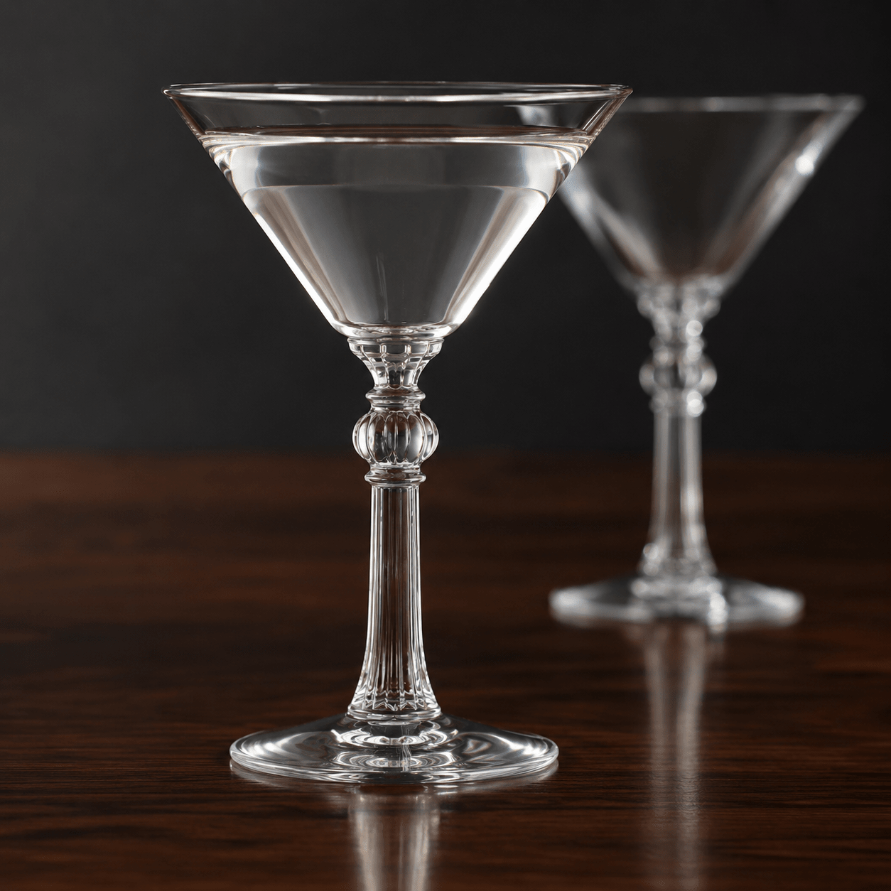 “Charles Butterworth” 1937 Hollywood Martini Glass, 2 - Piece Set (Gift Box Collection) - HISTORY COMPANY