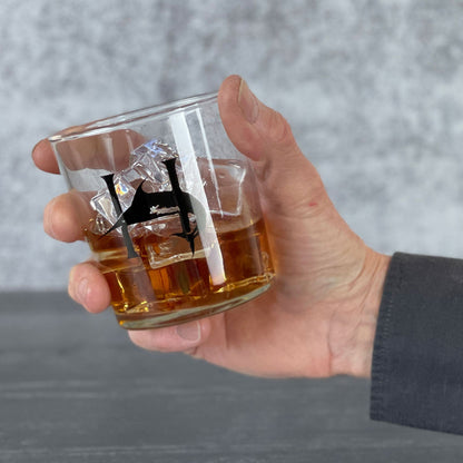HISTORY COMPANY - The Hemingway Signature 'On the Rocks' Glass Set, a 2-piece collection blending literary heritage and mixology. 
