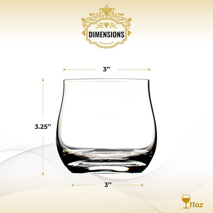 HISTORY COMPANY - Classic crystal rocks glasses inspired by Ernie’s of San Francisco, a 2-piece set crafted for fine spirits. 