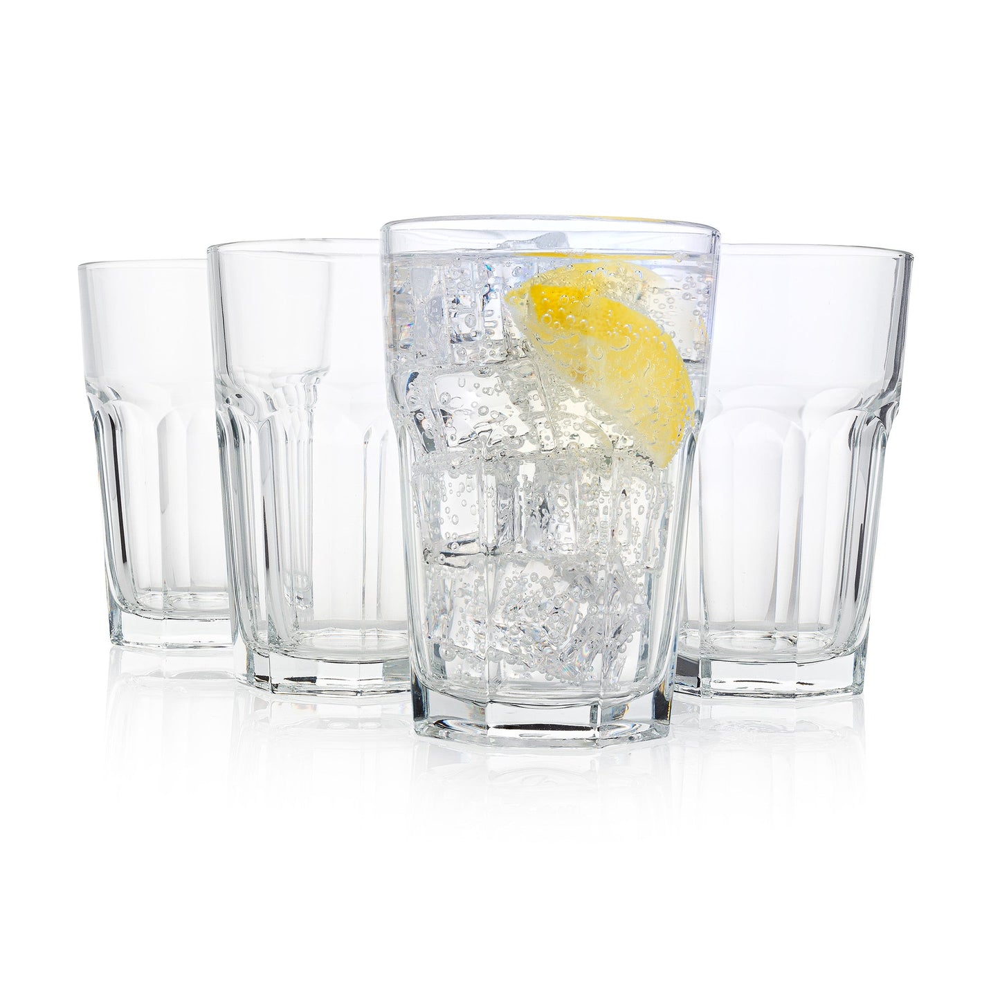 French Bistro Tempered Water Glass (All - Purpose Drinking Tumbler), 4 - Piece Set (Gift Box Collection) - HISTORY COMPANY