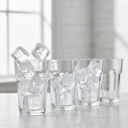 French Bistro Tempered Water Glass (All - Purpose Drinking Tumbler), 4 - Piece Set (Gift Box Collection) - HISTORY COMPANY