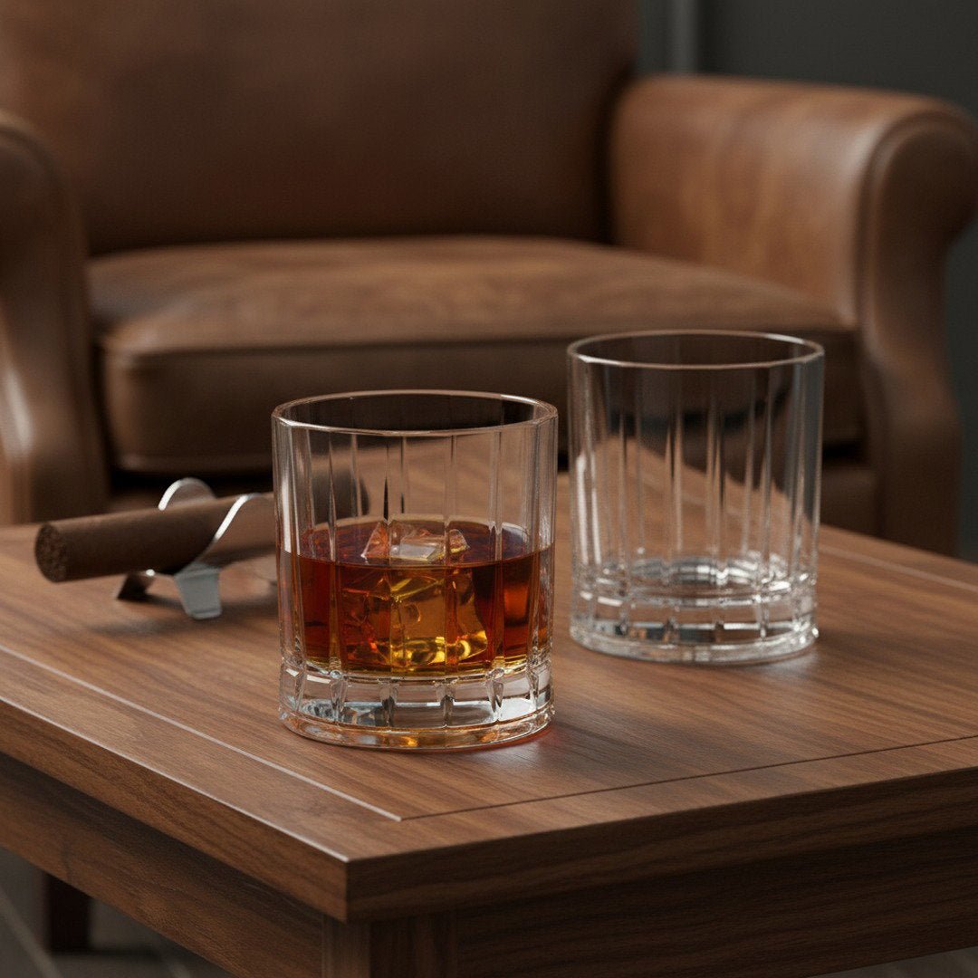 "Harry Truman" Gentleman’s Crystal Bourbon Whiskey Glass 2 - Piece Set (Gift Box Collection) - HISTORY COMPANY