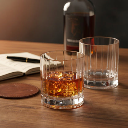 "Harry Truman" Gentleman’s Crystal Bourbon Whiskey Glass 2 - Piece Set (Gift Box Collection) - HISTORY COMPANY