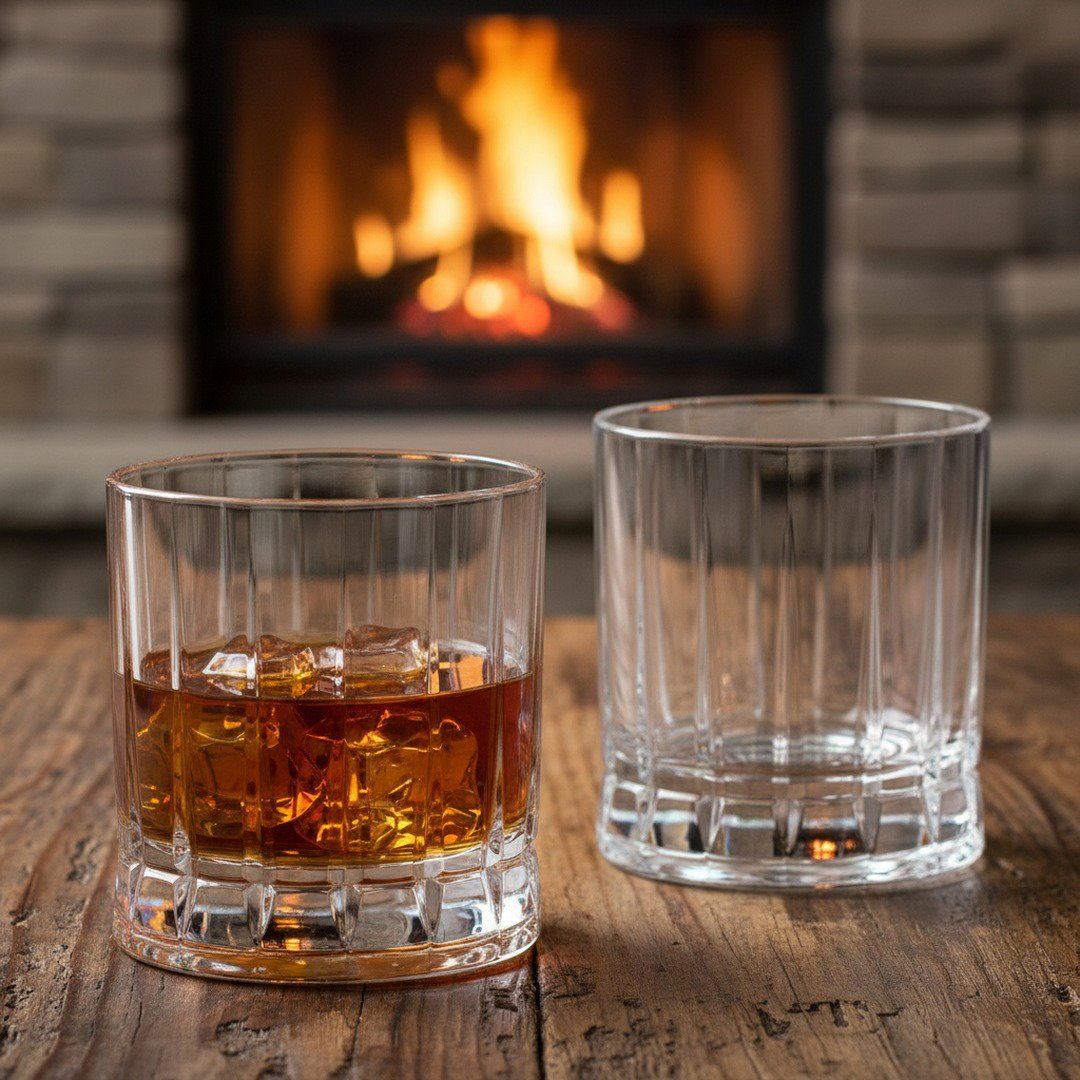 "Harry Truman" Gentleman’s Crystal Bourbon Whiskey Glass 2 - Piece Set (Gift Box Collection) - HISTORY COMPANY