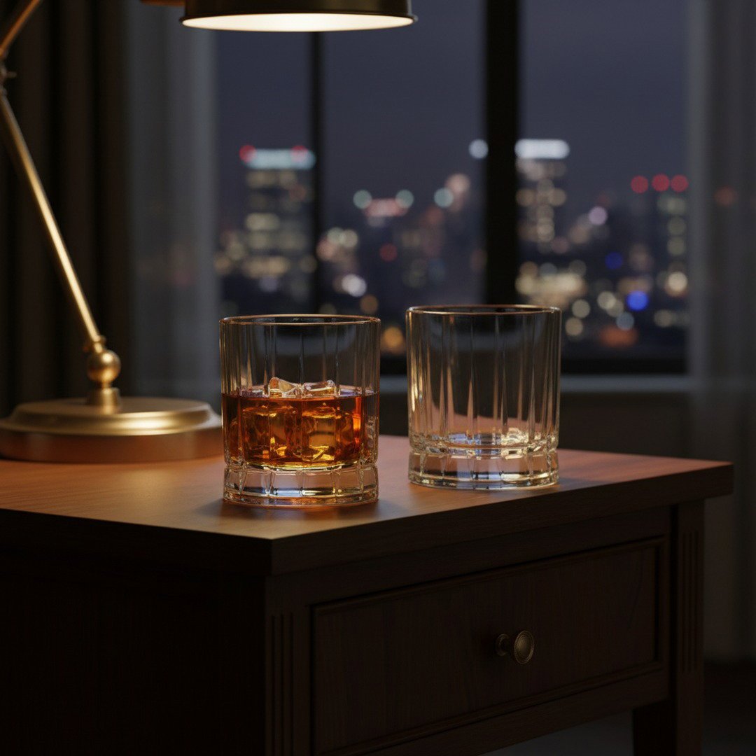 "Harry Truman" Gentleman’s Crystal Bourbon Whiskey Glass 2 - Piece Set (Gift Box Collection) - HISTORY COMPANY