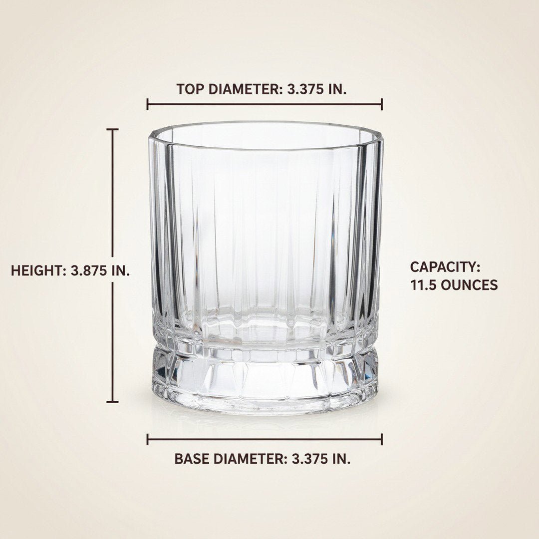 "Harry Truman" Gentleman’s Crystal Bourbon Whiskey Glass 2 - Piece Set (Gift Box Collection) - HISTORY COMPANY