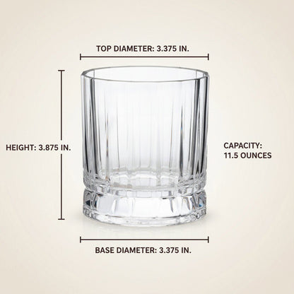 "Harry Truman" Gentleman’s Crystal Bourbon Whiskey Glass 2 - Piece Set (Gift Box Collection) - HISTORY COMPANY