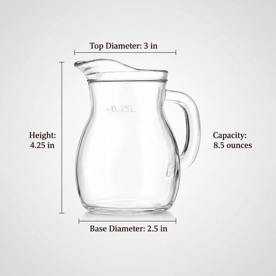 Italian Boccalino – Traditional Mini - Pitcher for Serving Table Wines, 2 - Piece Set (Gift Box Collection) - HISTORY COMPANY