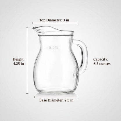 Italian Boccalino – Traditional Mini - Pitcher for Serving Table Wines, 2 - Piece Set (Gift Box Collection) - HISTORY COMPANY