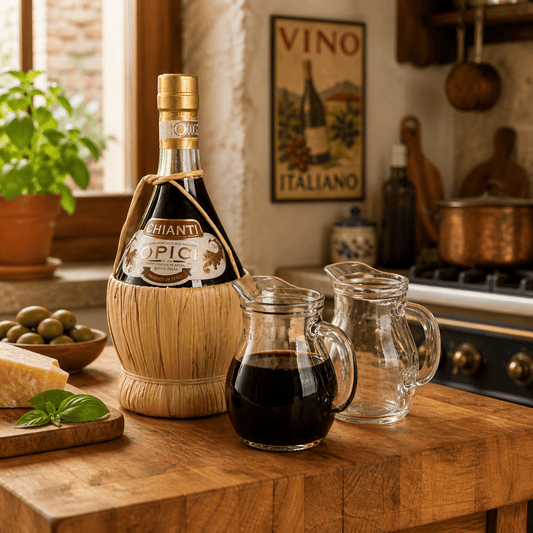 Italian Boccalino – Traditional Mini - Pitcher for Serving Table Wines, 2 - Piece Set (Gift Box Collection) - HISTORY COMPANY