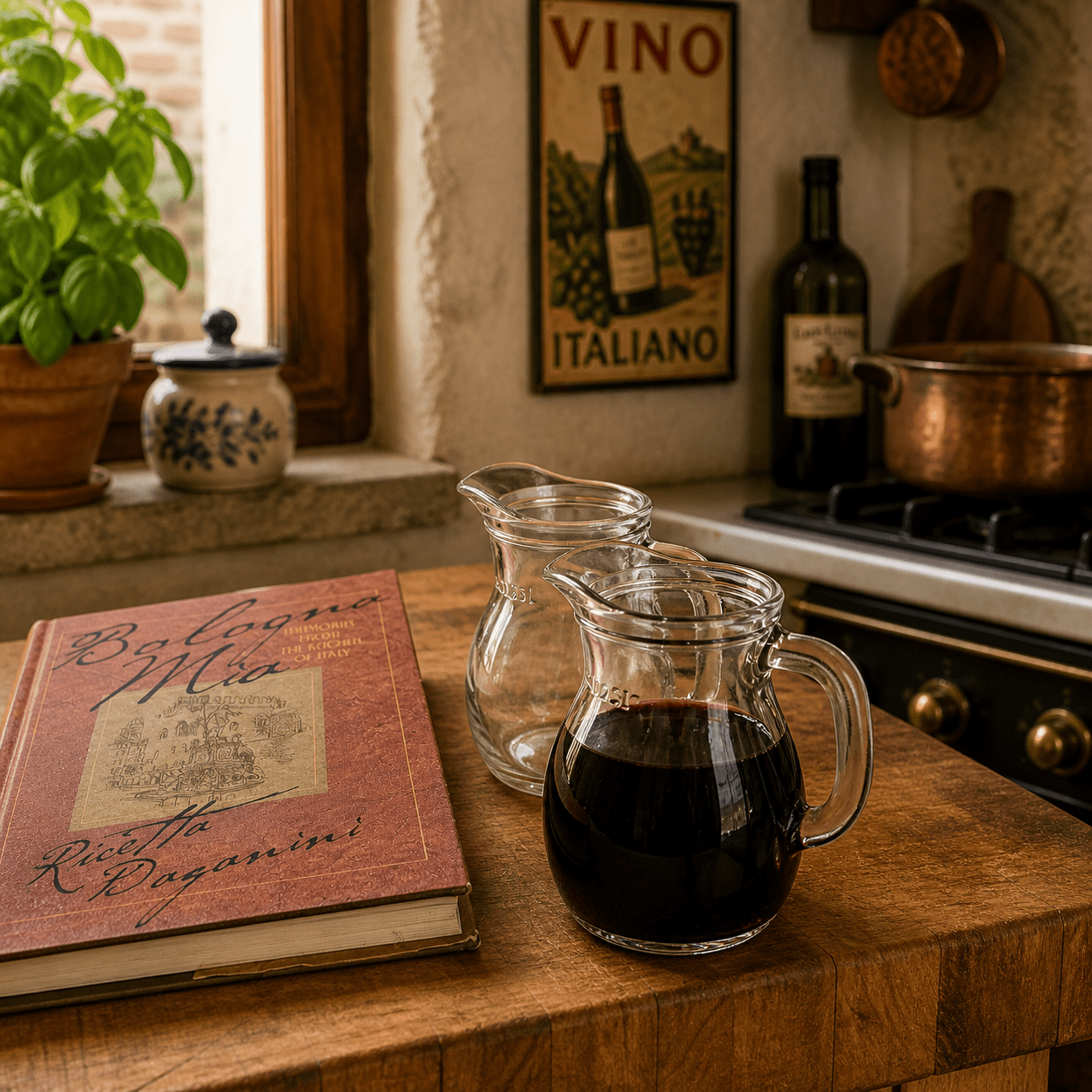 Italian Boccalino – Traditional Mini - Pitcher for Serving Table Wines, 2 - Piece Set (Gift Box Collection) - HISTORY COMPANY