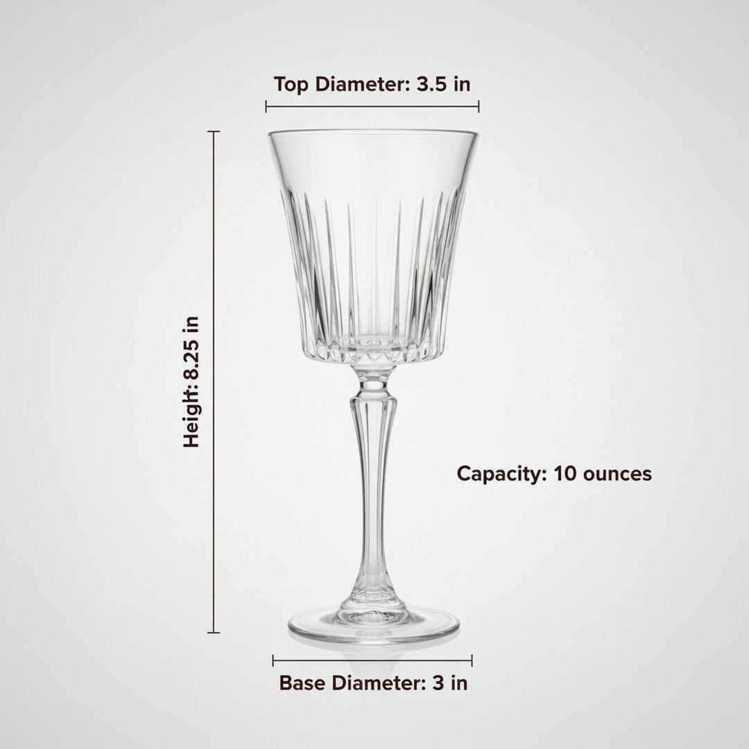 Italian Cinema "Dinner Party" Crystal Wine Glass – Luxury 2 - Piece Set (Gift Box Collection) - HISTORY COMPANY