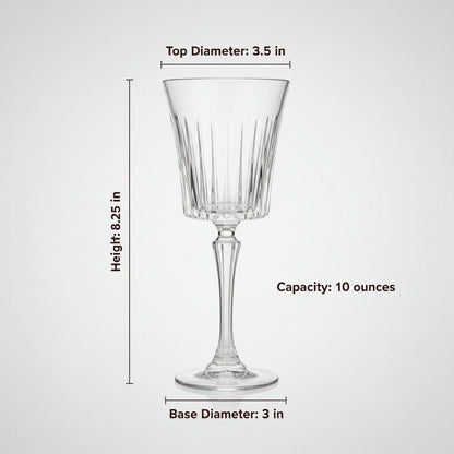 Italian Cinema "Dinner Party" Crystal Wine Glass – Luxury 2 - Piece Set (Gift Box Collection) - HISTORY COMPANY