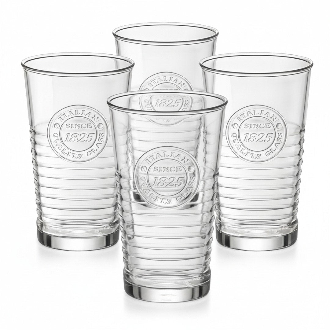 Italian Farmhouse Tumbler, All - Day Glassware, 4 - Piece Set (Gift Box Collection) - HISTORY COMPANY