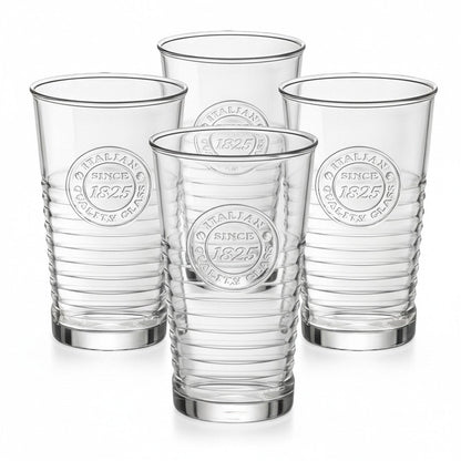 Italian Farmhouse Tumbler, All - Day Glassware, 4 - Piece Set (Gift Box Collection) - HISTORY COMPANY