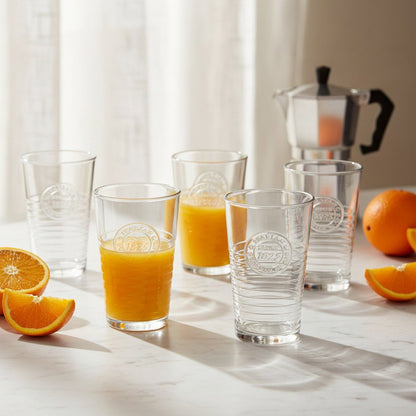 Italian Farmhouse Tumbler, All - Day Glassware, 4 - Piece Set (Gift Box Collection) - HISTORY COMPANY